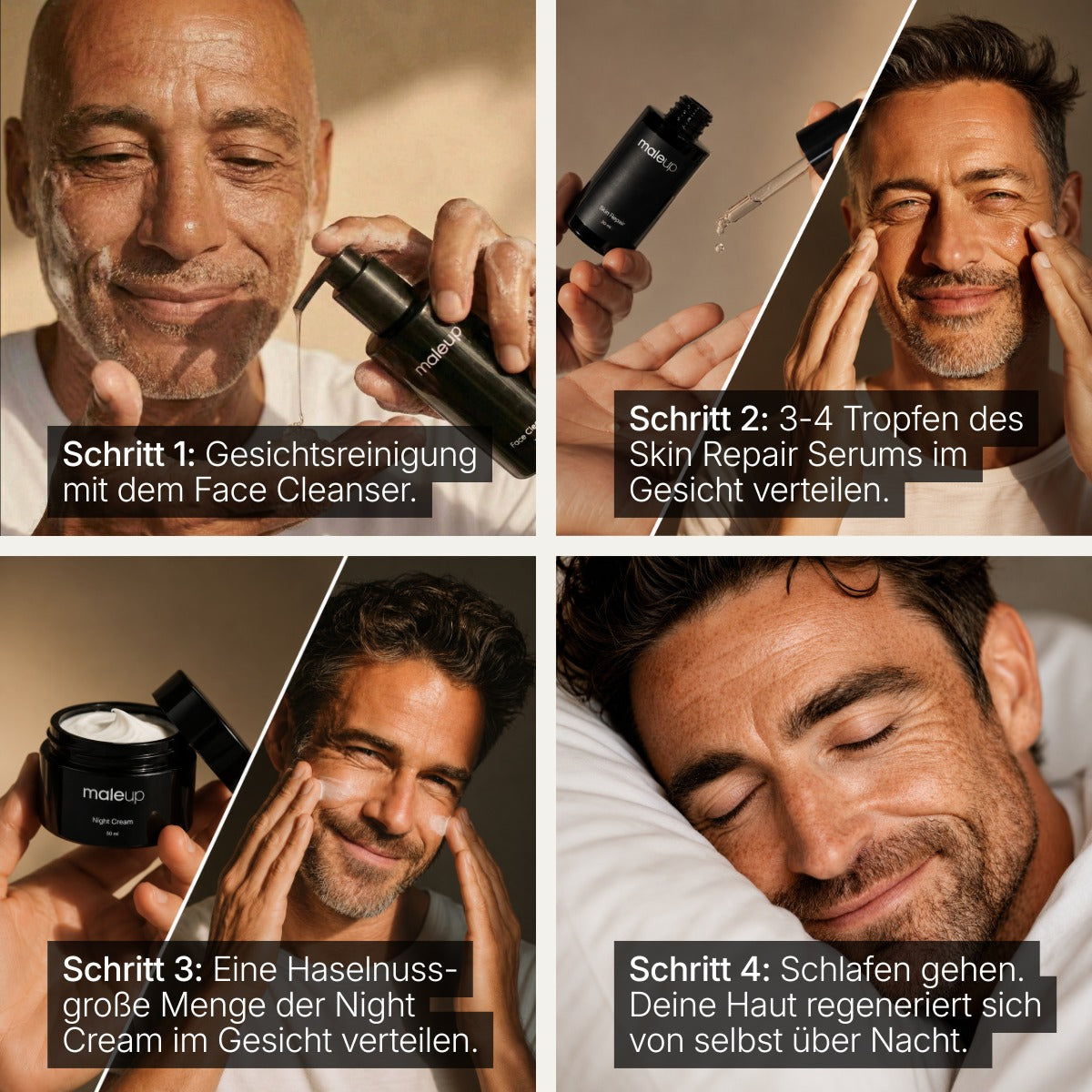 maleup Anti-Aging Morgenroutine